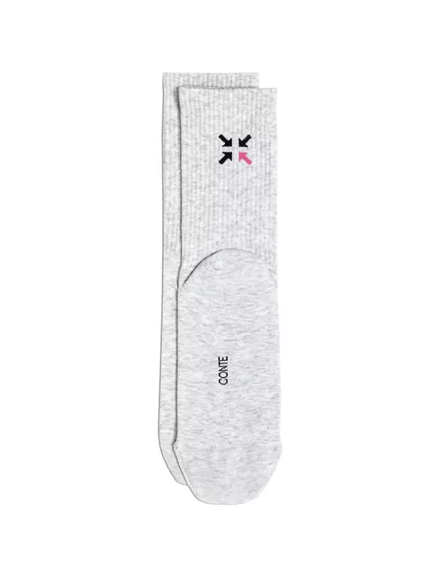Удлинённые носки conte active 706 светло-серый, 20С-20СП, 36-39 (23-25), CONTE ELEGANT,  - 3