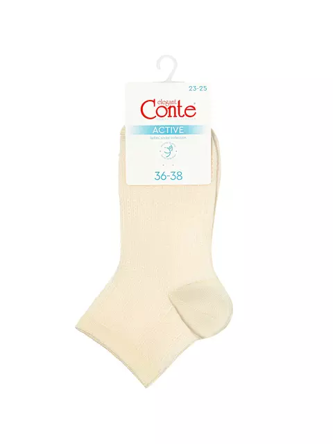 Носки женские вискозные conte active 704 кремовый, 24С-75СП, 39-41 (25-27), CONTE ELEGANT,  - 3