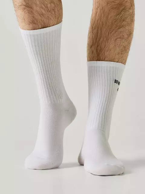 Носки мужские (удлиненные) diwari active 219 белый, 20С-19СП, 40-41 (25), DIWARI,  - 2