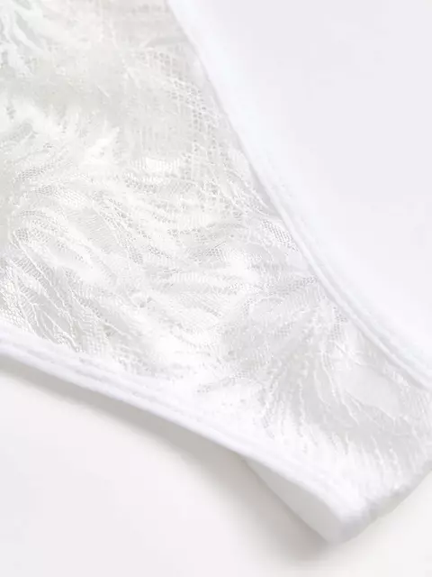 Трусы танга с v-образной талией conte mystery garden lta 3118 off white, 24С-3159ТСП, 106/XL, CONTE ELEGANT,  - 4