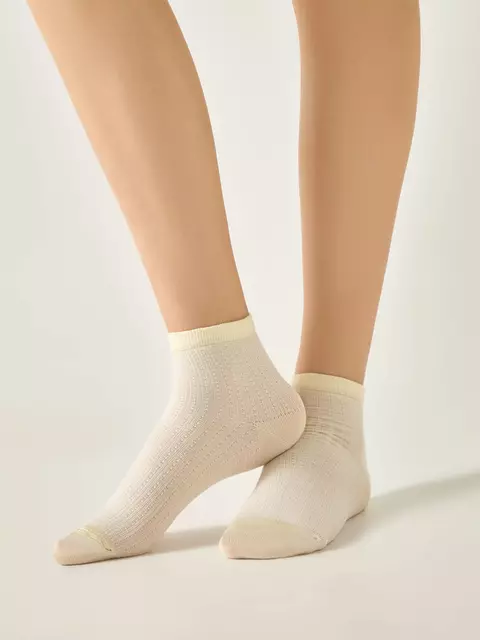 Носки женские вискозные conte active 704 кремовый, , 39-41 (25-27), CONTE ELEGANT, - 1