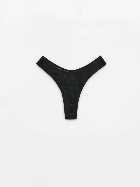 Трусы женские бразилиана mystery garden lbr 3114 black, 24С-3155ТСП, 94/S, CONTE ELEGANT,  - 4