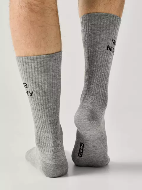 Носки удлинённые diwari active 222 серый, 20С-19СП, 40-41 (25), DIWARI,  - 3