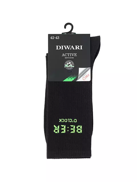 Носки удлиненные мужские diwari active 221 черный, 20С-19СП, 40-41 (25), DIWARI,  - 5