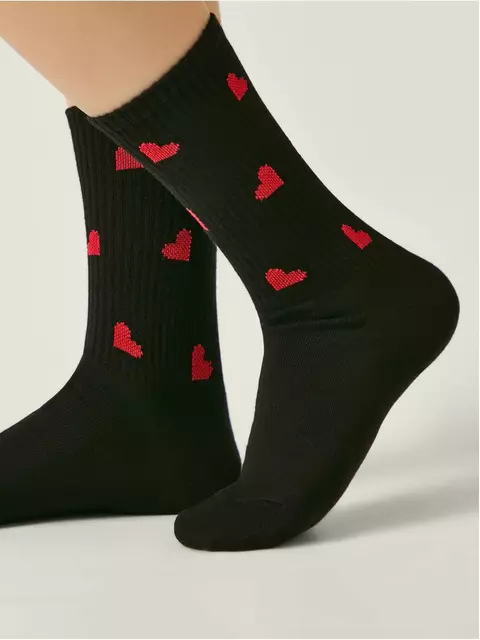 Носки женские хлопковые conte active 708 черный, , 39-41 (25-27), CONTE ELEGANT, - 1