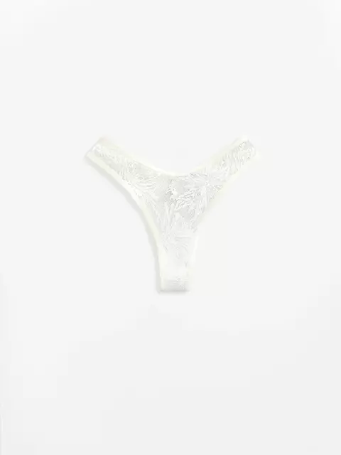 Трусы бразилиана conte mystery garden lbr 3114 off white, 24С-3155ТСП, 94/S, CONTE ELEGANT,  - 4