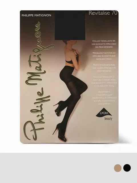 Колготки корректирующие philippe matignon revitalise 70 nero, , 4, PHILIPPE MATIGNON, - 1