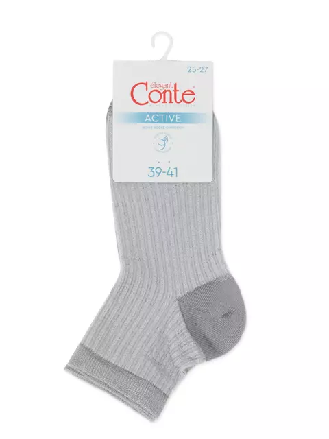 Носки короткие вискозные conte active 704 серый, 24С-75СП, 36-38 (23-25), CONTE ELEGANT,  - 7