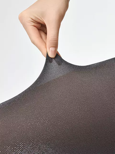 Колготки с эффектом тюля и люрексом minimi tulle lurex 50 moka, TULLE LUREX 50 (тюль с люрексом), 2, MINIMI,  - 7