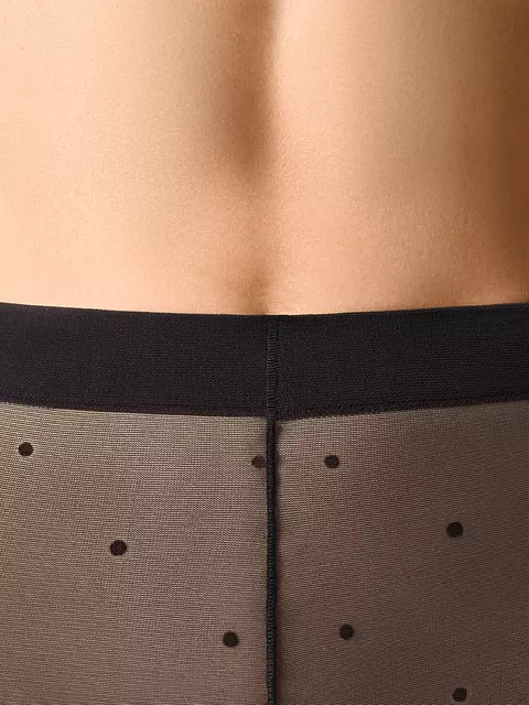 Колготки фантазийные omsa punto 40 nero, PUNTO 40, 3/4(M/L), OMSA,  - 5