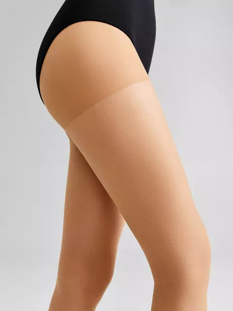 Матовые колготки в мелкую сеточку microrete natural, 24С-86СП, 4, CONTE ELEGANT,  - 4