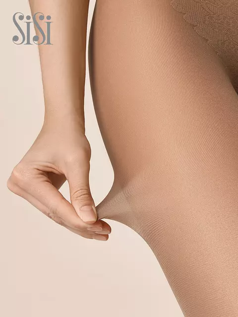 Колготки с ажурными трусиками sisi style 15 moka, STYLE 15, 3, SISI,  - 6