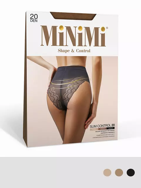 Колготки утягивающие minimi slim control 20 caramello, SLIM CONTROL 20, 4, MINIMI,  - 2