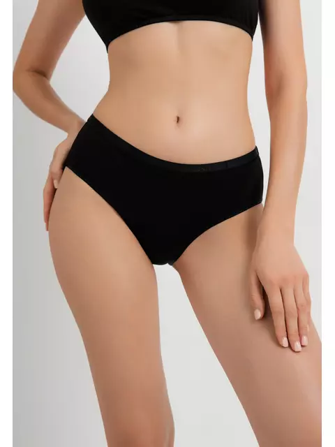 Трусы «бикини» comfort cotton lb 5572 black, 24С-3260ТСП, 102/L, CONTE ELEGANT,  - 2