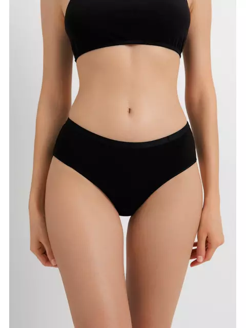 Трусы «бикини» comfort cotton lb 5572 black, , 102/L, CONTE ELEGANT, - 1