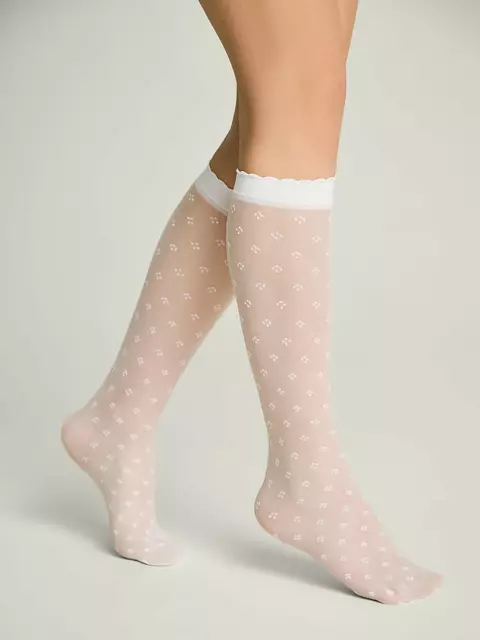 Гольфы детские с геометрическим рисунком viola bianco, 24С-173СП, 20, CONTE ELEGANT,  - 2