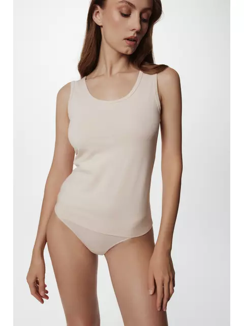 Майка женская basic collection lm 2020 natural, 20С-1060ТСП, 170-92/M, CONTE ELEGANT,  - 3