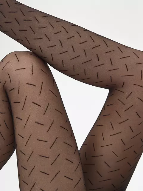 Колготки женские minimi slash 20 nero, SLASH 20 (диагональная полоска), 2, MINIMI,  - 5