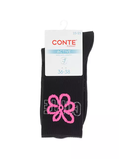 Удлиненные носки active 705 черный, 20С-20СП, 39-41 (25-27), CONTE ELEGANT,  - 4