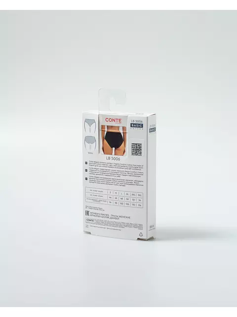 Трусы женские «бикини» conte lb 5006 black, 24С-3192ТСП, 98/M, CONTE ELEGANT,  - 6