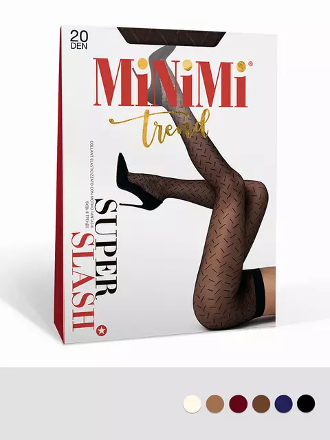 Колготки женские minimi slash 20 nero, , 2, MINIMI, - 1