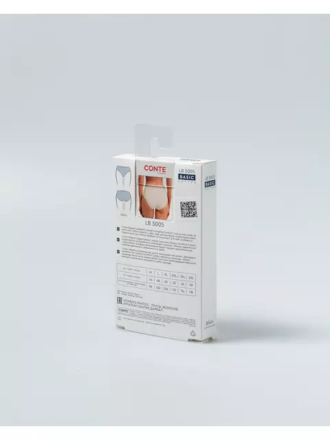 Трусы женские «бикини» conte lb 5005 natural, 24С-3191ТСП, 94/S, CONTE ELEGANT,  - 7