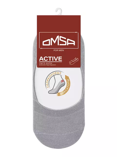 Мужские подследники omsa active 101 grigio, , 45-47 (29-31), OMSA, - 5