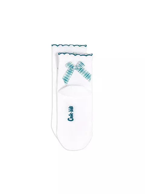 Носки детские (декор, бантики) tip-top 065 белый-бирюза, 24С-179СП, 18, CONTE-KIDS,  - 4