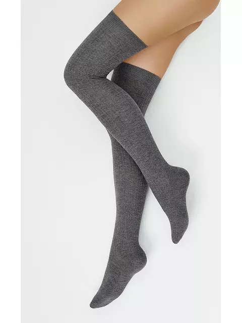 Гольфины из шерсти minimi parigina jacquard var.1 180 grigio melange, , 39-41 (25-27), MINIMI, - 1