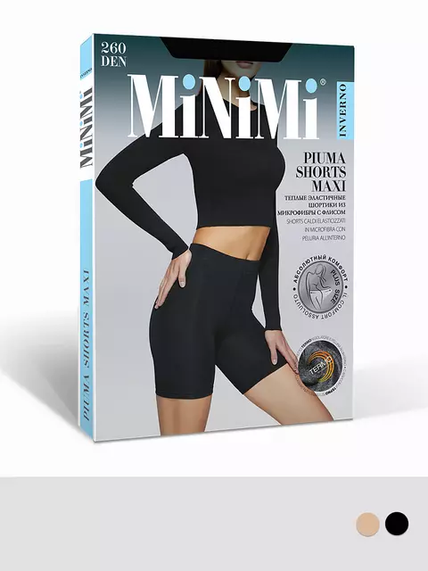 Шортики микрофибра с флисом minimi piuma 260 shorts caramello, PIUMA 260 shorts MAXI (шортики микрофибра с флисом), 6, MINIMI,  - 3