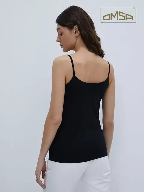 Майка "топ" женская omsa 1001 nero, , 48 (L), OMSA, - 2