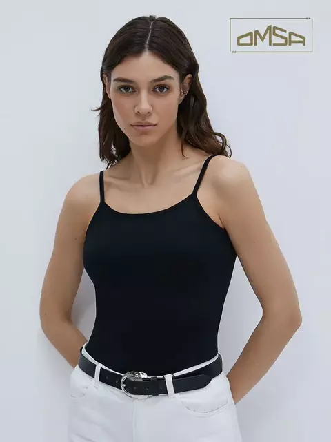 Майка "топ" женская omsa 1001 nero, , 46 (M), OMSA, - 1