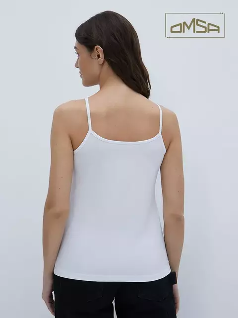 Майка "топ" женская omsa 1001 bianco, , 42 (XS), OMSA, - 3