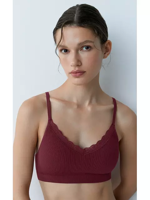 Топ на тонких бретелях с вкладышами minimi 1011s french chic bordo, , 42/44 (xs/s), MINIMI, - 1