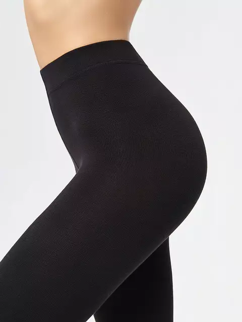 Легинсы хлопковые с флисом minimi siberia 300 nero, pantacollant SIBERIA (хлопок с флисом), 3, MINIMI,  - 5