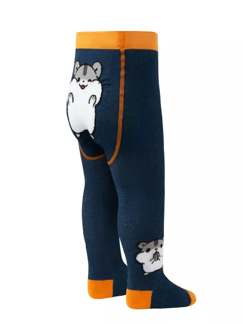 Колготки детские tip-top 706 темно-синий, 4С-01СП, 62-74 (12), CONTE-KIDS,  - 2