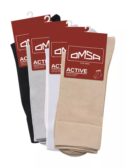 Носки мужские omsa active 103 beige, , 39-41 (25-27), OMSA, - 6
