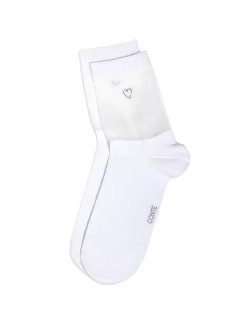 Носки со стразами conte classic 684 белый, 24С-178СП, 36-38 (23-25), CONTE ELEGANT,  - 3