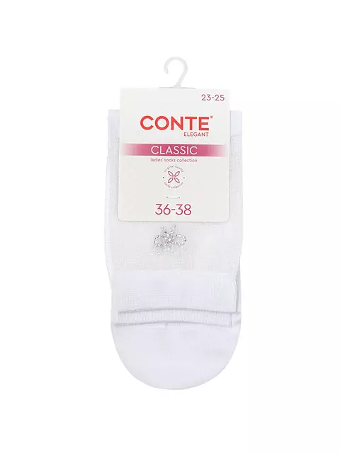 Носки женские conte classic 683 белый, 24С-178/1СП, 39-41 (25-27), CONTE ELEGANT,  - 4