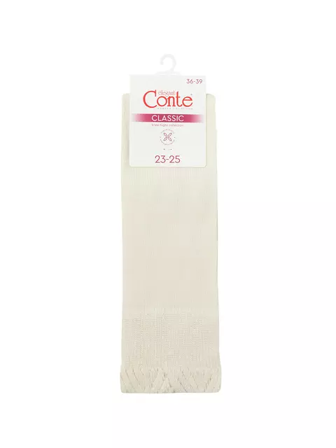 Гольфы женские conte classic 012 молочный, 25С-42СП, 36-39 (23-25), CONTE ELEGANT,  - 3