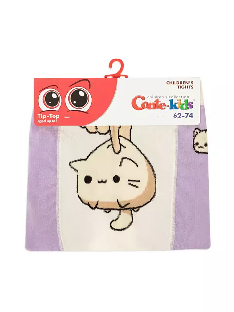 Колготки детские tip-top 704 сиреневый, 4С-01СП, 80-86 (14), CONTE-KIDS,  - 3