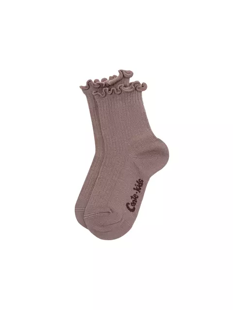 Носки без резинки с волнистым бортом tip-top 1019 кофейный, 25С-30СП, 16-18, CONTE-KIDS,  - 4