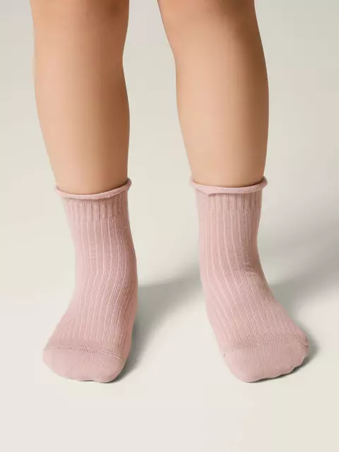 Носки (без резинки) tip-top 1019 пепельно-розовый, , 16-18, CONTE-KIDS, - 1