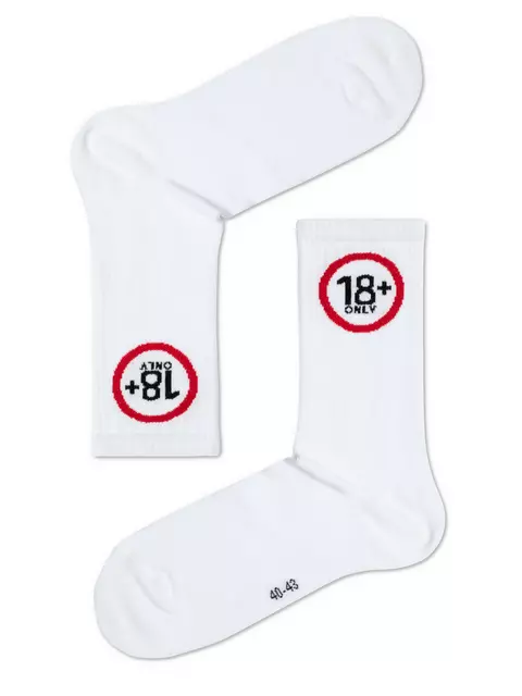 Носки удлиненные с рисунком soxy брестские 4201 белый, 21С4201, 44-47 (27-31), БРЕСТСКИЕ,  - 2