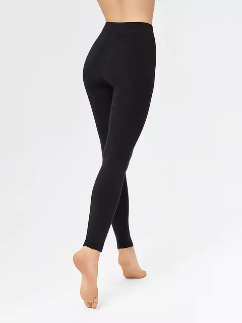 Легинсы хлопковые с флисом minimi siberia 300 nero, pantacollant SIBERIA (хлопок с флисом), 3, MINIMI,  - 3