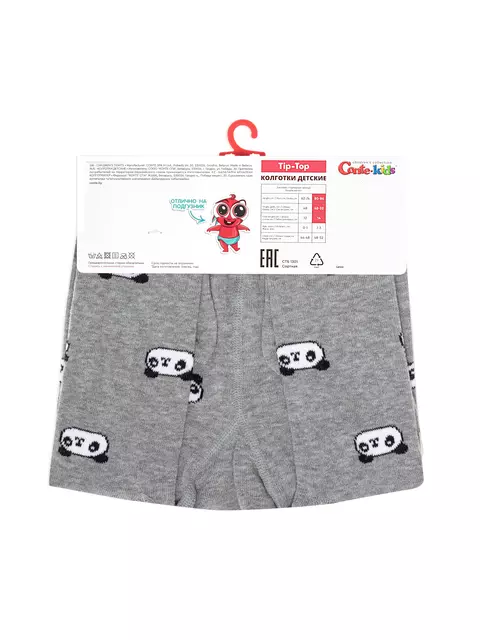 Колготки детские tip-top 709 серый, 4С-01СП, 80-86 (14), CONTE-KIDS,  - 4