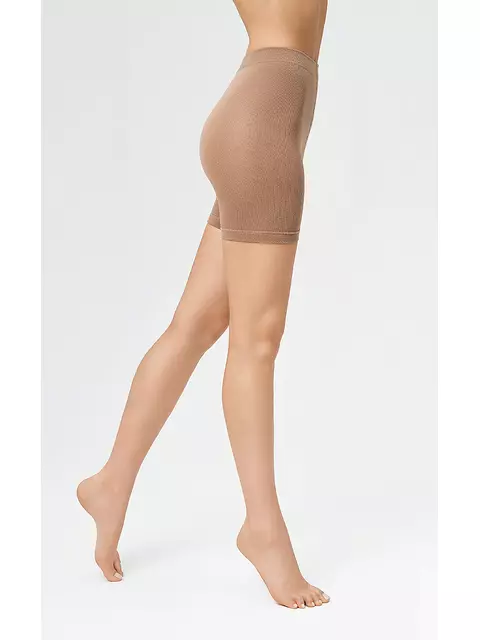 Шортики микрофибра с флисом minimi piuma 260 shorts caramello, , 6, MINIMI, - 1