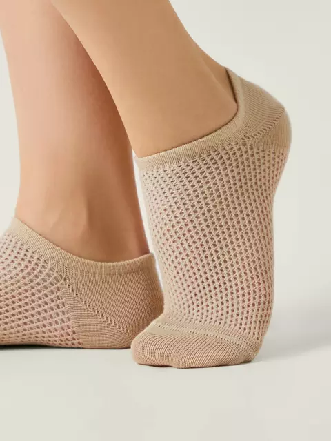 Носки женские (ультракороткие) conte active 618 бежевый, 24С-76СП, 39-41 (25-27), CONTE ELEGANT,  - 2
