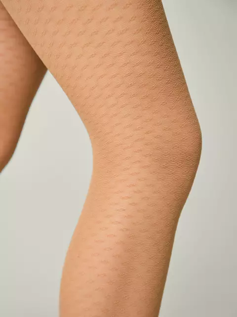 Колготки детские нарядные с рисунком conte julia natural, 24С-167СП, 140-146, CONTE ELEGANT,  - 3