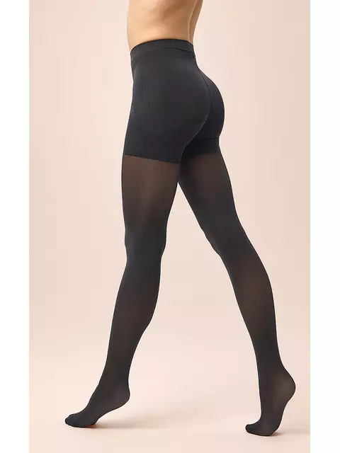 Матовые колготки с эффектом «пуш-ап» minimi push up micro 3d 70/140 carbone, , 3, MINIMI, - 1